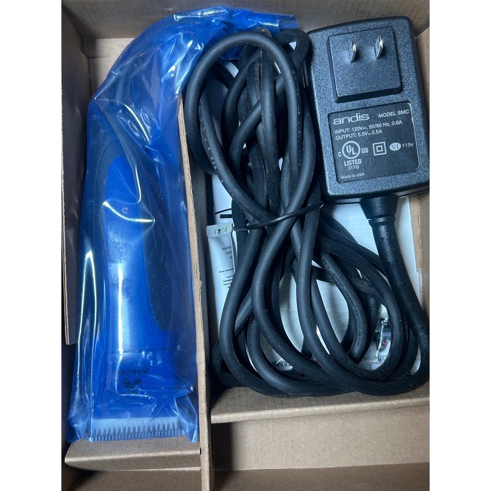 Andis Excel 5-Speed Professional Pet Clipper Blue Model SMC Rotary Motor USA